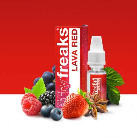 Pack de 10 E-liquides Lava Red Freaks