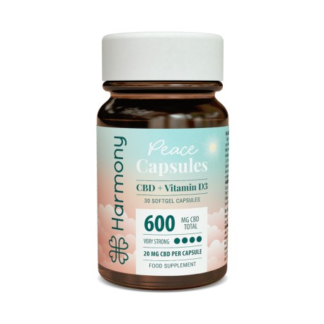 CAPSULE CBD 600MG + VITAMINES D3 HARMONY