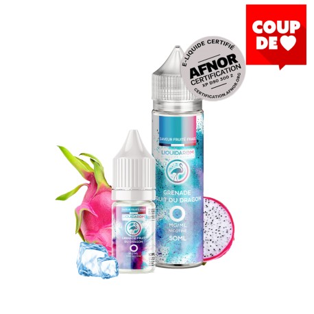 GRENADE FRUIT DU DRAGON LIQUID'AROM E-LIQUIDE QUALITÉ CERTIFIÉE